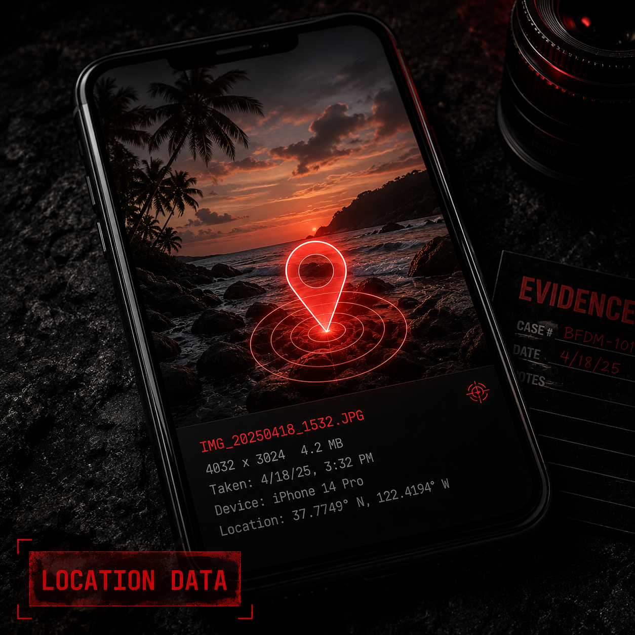 Vacation photo — may carry GPS location, device model, and timestamp